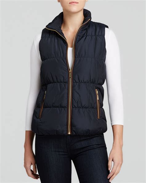 michael kors vest women's|quilted puffer vest with bib.